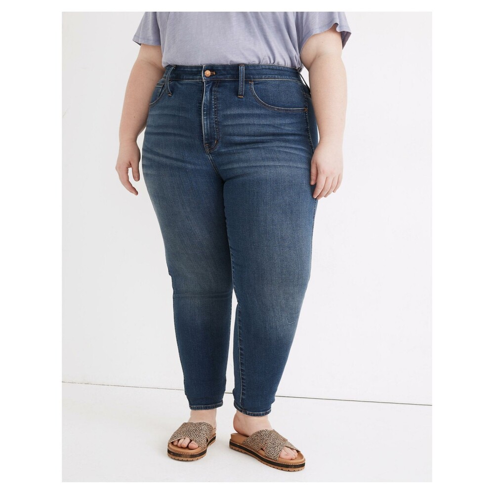 New Madewell Womens Plus High-Rise 10" Roadtripper Jeans Size 36P Petite